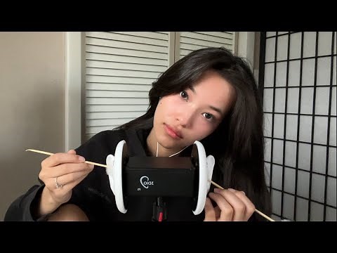 Intense Ear Attenion ASMR 🎧 Rain Sounds 🌧️ Whispering 🤫 Tapping 🌟Ear Massage 👂