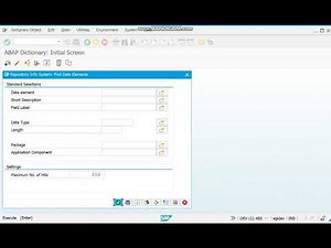 SE11 Tcode for SAP ABAP