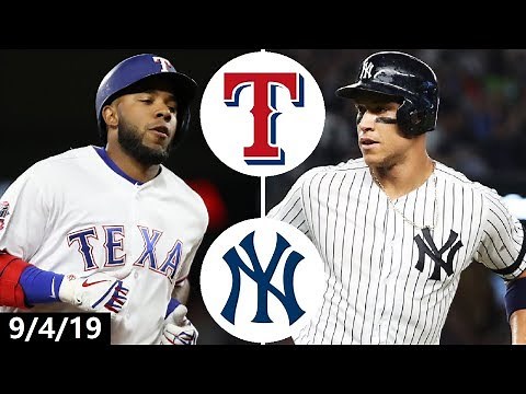 Texas Rangers vs. New York Yankees Highlights | September 4, 2019 (2019 MLB Season)