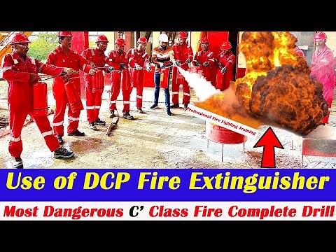 DCP/ABC type fire extinguisher || How to use a DCP Fire Extinguisher || C CLASS FIRE- Complete Drill