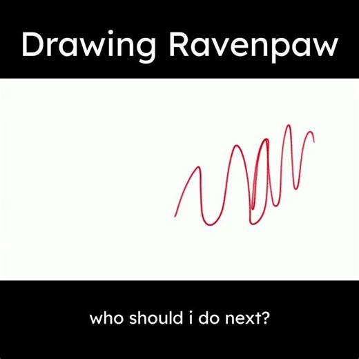I drew Ravepaw! Whose next? #warriorcats #drawing #ravenpaw