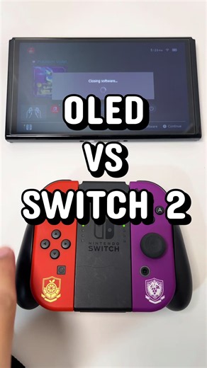 Switch OLED vs Switch 2 — Pokémon Violet has no Switch 2 version, but is the enhanced frame rate actually noticeable? 🎮 Which is better for this game? 👀 #nintendo #nitendoswitch2 #pokemon #nintendoswitcholed