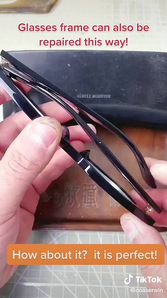 Glasses frame can also be repaired this way!#eyewar #foryou #glassesstore #fypシ #eyewearshop #foryoupage #eyewearstyle #glassesframe #opticalcenterevasion #factory #Eyeglasses #eyewearlover #glassesschallenge #glasssesgirl #Sunglasses