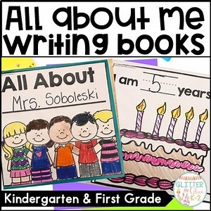 All About Me Writing Back to School - Writing Activity for Kindergarten & 1st