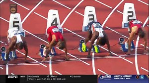 And another for Auburn Track & Field Kayinsola Ajayi advances to the finals with 9.92 ( 1.6) in the 100m. #NCAATF x 🎥 ESPN | NCAA Track & Field