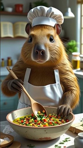 The World’s Most Relaxed Chef — Capybara Cooking Chronicles 🐾