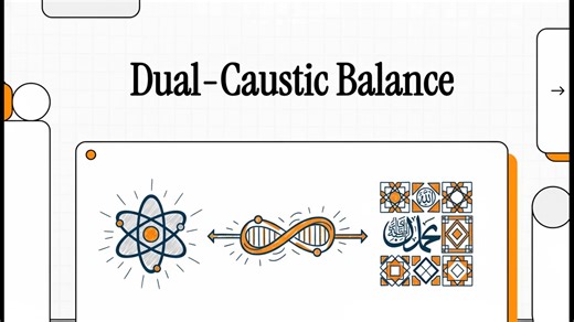 Zayed Hassan on Instagram: "Dual-Caustic = Qur’anic Mīzān (55:7–8) Balance is preserved when two coherent flows intersect—canceling instability without annihilation. Two clocks, one law: Time-A (Amr): command, action, particle, local law. Time-B (‘Ilm): knowledge, memory, wave, global coherence. Collapse is avoided by splitting function, not erasing it. How the Qur’an applies the split: • Adam’s forgetting ↔ Pharaoh’s false authority: Time-A absolutized becomes blind. Correction comes by restori