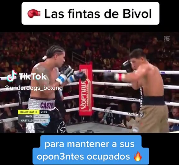 Bivol, uno de los boxeadores que mantiene un ritmo alto de principio a fin, nos muestra cómo hacer presión y mantener ocupados a sus opon3ntes con fintas. 🔥 #boxeo #boxeotiktok #boxeomundial #boxeointeligente #boxeoprofesional #boxeodeverdad #boxeoentiktok #boxeoperu #boxeoperuano #boxeomexicano #boxeomexicano🇲🇽 #bivol #dmitrybivol #canelobivol #canelobivol2 #caneloalvarez #tipsdeboxeo #parati #foryou #fypシ #foryourpage #boxear #boxeador #entrenamientodeboxeo