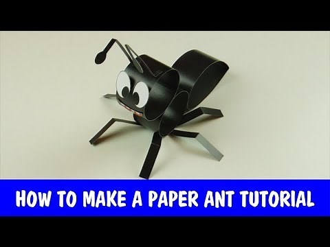 How to Make a Paper Ant - tutorial
