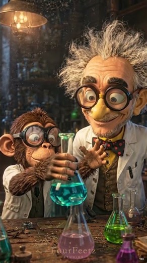 Dr. Funk’s Big Experiment Goes POOF! 💥 | FourFeetz Shorts