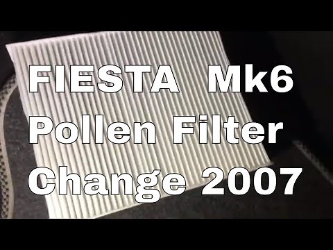 Ford Fiesta Cabin Filter Change Pollen Filter 2007 MK6