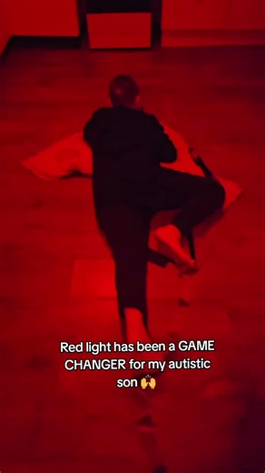 Since switching to red lights throughout the house , Riley has been so much calmer. The usual overstimulation in the evenings has reduced. He seems more settled, less overwhelmed, and just more at ease in himself. Every child is different, but for us? This has genuinely been a game changer. #autismo #autismawareness #redlight #autismacceptance #fyp