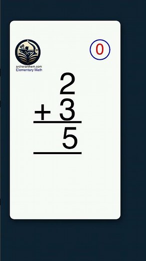 2 + 3 = ? (2 plus 3) — Wait, can you do this in your head?