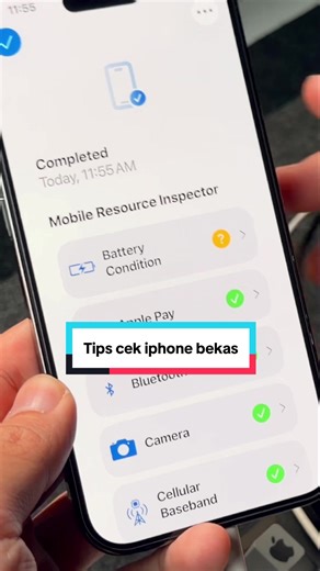 Jangan asal beli iPhone Bekas! cek ini dulu. Full video cek YouTube : iamCherish iOS Mau beli iphone bekas ? Jangan asal ambil Kamu bisa cek kondisi iphone langsung menggunakan tools yg di sediaiin sama iphonenya tinggal masuk ke Mode “Diagnostics & Repair” ✅ Matikan iPhone ( shutdown ) ✅ Tahan tombol volume up dan down secara bersamaan ✅ Hubungkan dengan Charger ✅ Ketika muncul Logo Apple, lepas tombol volumenya Full video nya ada di channel YouTube iamcherish iOS #iphone #tipsiphone #tips #iph