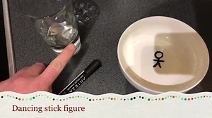 689K views · 659 reactions | Dancing stick figure / floating hearts / flying rainbows  fantastic little experiment for the children. Use dry erase pen (whiteboard pens) and water  (Saw this on Pinterest) *careful which bowl you use as not all bowls will allow the dry erase to wipe off. | Mr Mc - Early Years / Key Stage 1 - #MakingMemories | Facebook