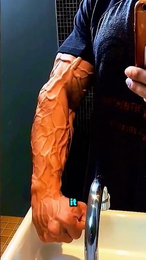 How to Make Your Arm Veins Pop Out! 😱 #shorts
