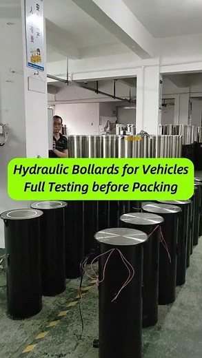 STXtek Hydraulic Bollards for Vehicles, Retractable Bollards, Automatic Bollards, Security Bollards