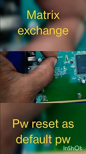 Matrix exchange password reset as default password after forgetting PASSWORD