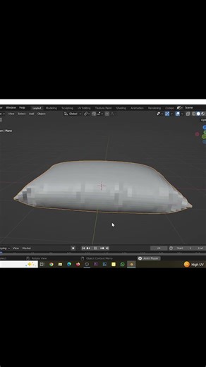 Make a Realistic Pillow in Blender in 60 Seconds! (Super Easy Trick!)