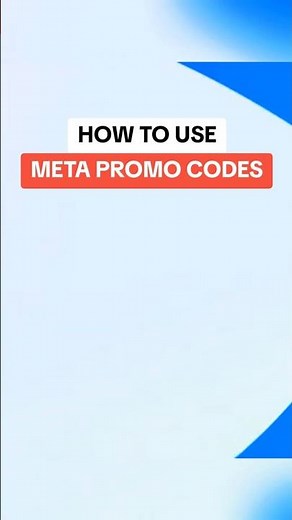 Here's how to use ‪@meta‬ Promo codes so you can save big this black Friday & Cyber Monday. 🔥