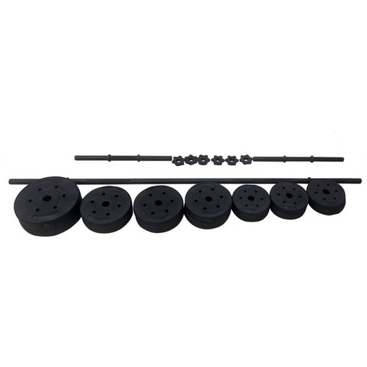 Buy Opti Vinyl Dumbbell and Barbell Set - 35KG | Dumbbells | Argos