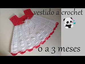 crochet dress for baby - 0 to 3 months