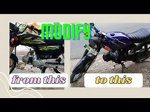 How to modify your 70cc bike into cafe racer |Cafe Racer |Modification |DIY