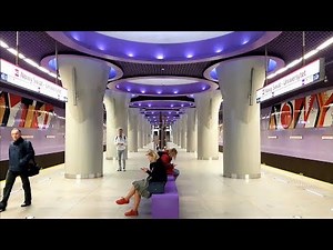 Metro Warsaw / Warszawa line 2 Nowy Swiat - Uniwersitet / Rondo Daszynskiego