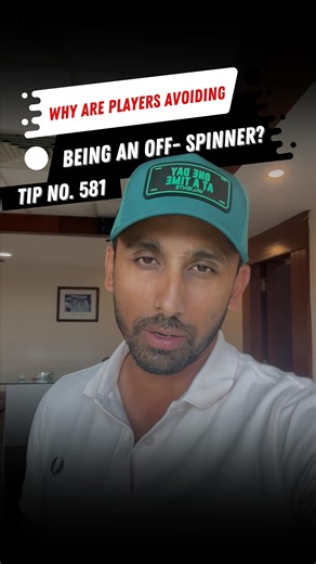 Dhruv Singh on Instagram: "Tip-581 #coachdhruv Why are players avoiding being an off- spinner 🤔 Please ask your questions in the comment box! Do you also feel off spinners have no future?"