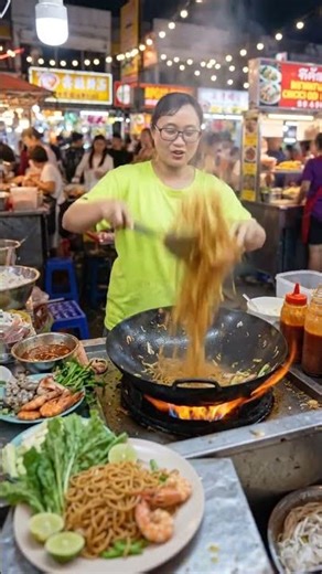 Fire & Flavor: Wok-Tossed Noodles in Action 🔥🍜