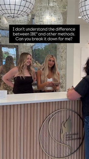 Invisible Bead Extensions® | IBE® on Instagram: "Let’s break it down for you ⬇️ IBE® = Invisible, Comfortable, Healthy, and Flexible. Other methods = ? When you want a method that has thousands and thousands of rows to back it up you choose IBE®."