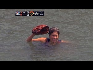 Fan accidentally falls into McCovey Cove
