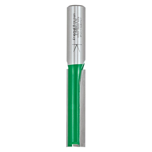 Trend Craft Pro Straight Router Bit 2-Flute 12.7mm Diameter 1/2in Shan