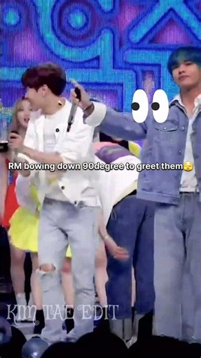 the way BTS bowing down 90degree😍 to give respect to idols🥰💜#bts #taehyung #shorts