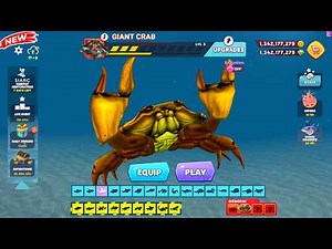 Hungry Shark Evolution - New King Crab Playable Coming Soon - All Sharks Make a Deal and Gameplay