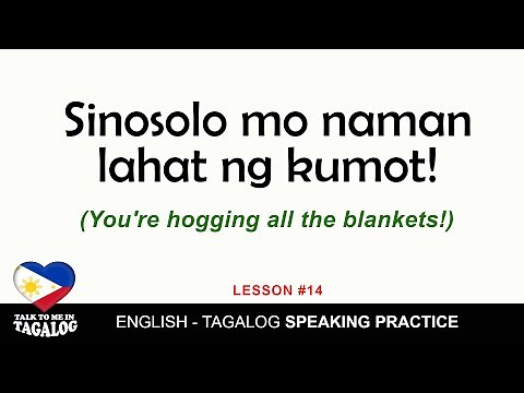 Tagalog-English Speaking Practice 14 | How to Speak Filipino Fluently | TALK TO ME IN TAGALOG 🇵🇭