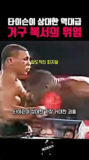 타이슨이 상대한 역대급 거구 복서의 위엄