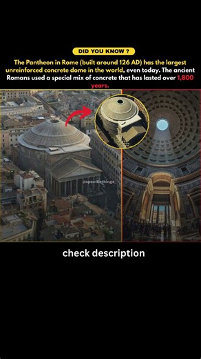 The Pantheon: How Ancient Rome Built the World's Largest Concrete Dome . #facts #short #pantheon .