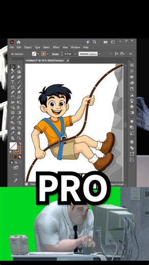 Adobe Photoshop 2026 - how to make Climbing Rope Using Pattern Brush #short