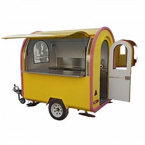 [Hot Item] Collapsible Snack Cart Street Food Cart Trailer