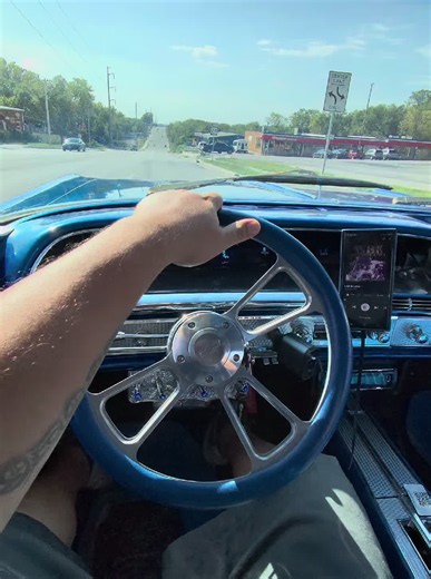 listening to whatever song 🎶 pops up in the lowrider #lowrider #64impala #cruisin