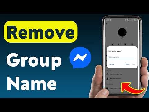 How To Remove Group Name On Messenger (Updated)