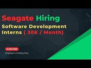 Seagate Software Development Internship 2025 | How to Apply Step by Step Guide