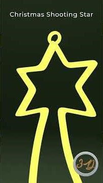 Christmas Shooting Star - Render Preview