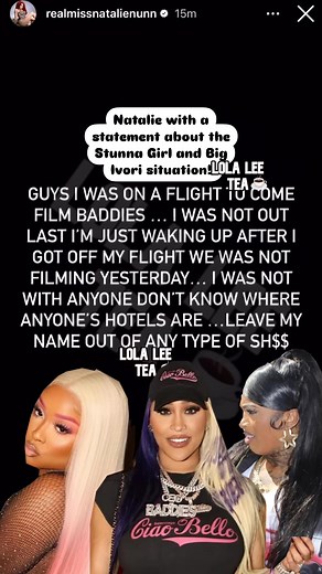 46K views · 144 reactions | Natalie Nunn with a statement about the Stunna Girl and big Ivori situation! #natalienunn #tesehki #baddies #stunnagirl #biglex #diamondthebody #summernoneother #scottywiththebody #baddiesAfrica #baddolly #lolaleetea #ahnamac #bigivori #stunnagirl #ahnamac | Lolaleetea | Facebook