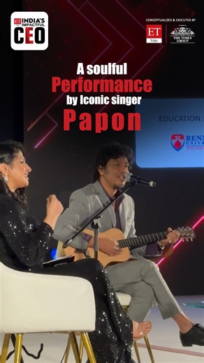 ET Edge on Instagram: "When leadership paused to listen, music took the stage. A soulful performance by @paponmusic set the mood at ET Edge India’s Impactful CEO, creating a moment of pause, warmth, and quiet connection. Leaders sang along, smiled, and simply listened. #ETEdgeImpactfulCEOs2025 #BusinessGrowth #Leadership #ImpactfulLeadership #CEO"
