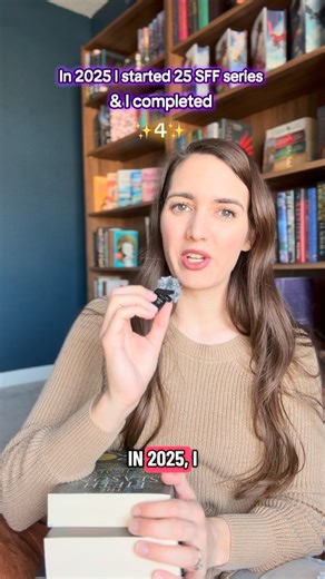 Alysha 🐉🪐📚 on Instagram: "In 2025, I started 25 series but only completed 4. Here are the ones I completed and if you should add them to your 2026 tbr. What series did you start and finish this year? #books #booktok #bookstagram #booksta #bookworm #fantasybooks #fantasy #scifi #fantasybookrecs #scifibooks #thedaevabadtrilogy #thegreenbonesaga #thebrokenearthtrilogy #suneater"