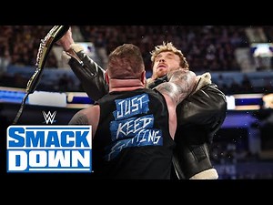 Kevin Owens knocks out Logan Paul with his cast: SmackDown New Year’s Revolution 2024 highlights