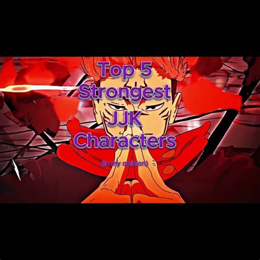 Top 5 Strongest Jujustsu Kaisen Characters#viral #anime #edit #memes