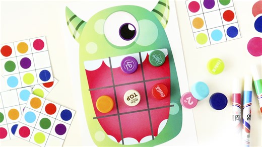 Color Pattern Activity, Printable Pattern Matching Game for Kids